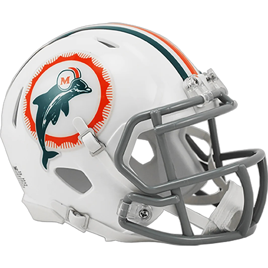 Miami Dolphins Throwback Speed Mini 1972
