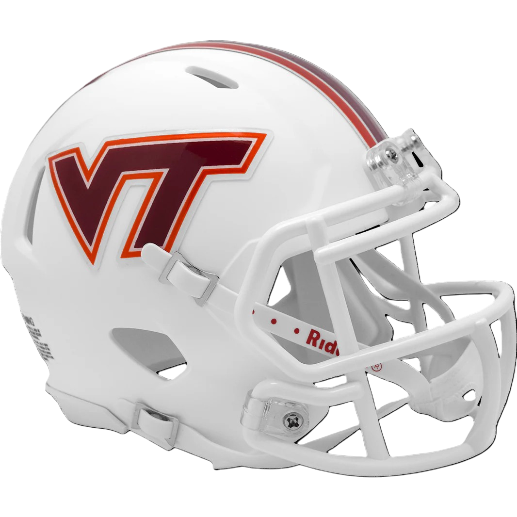 Virginia Tech Hokies White Speed Mini