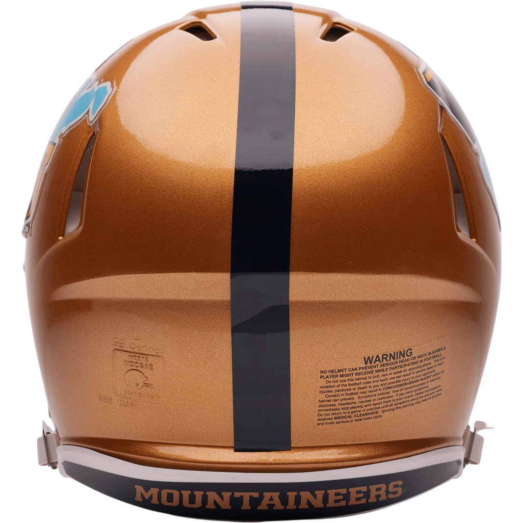 West Virginia Mountaineers Gold Throwback Authentic Speed