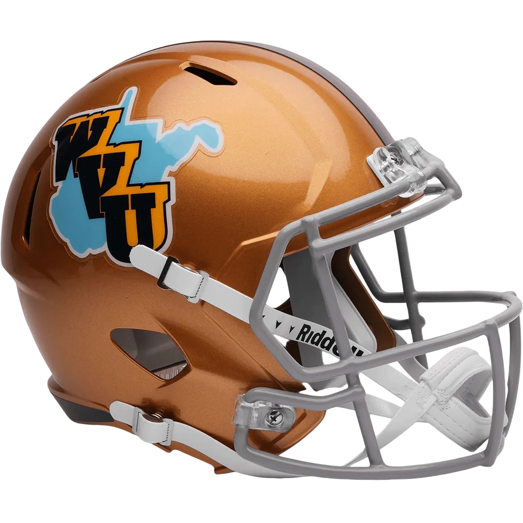West Virginia Mountaineers Gold Throwback Speed Replica