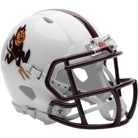 Arizona State Sun Devils White Sparky Speed Mini 2025