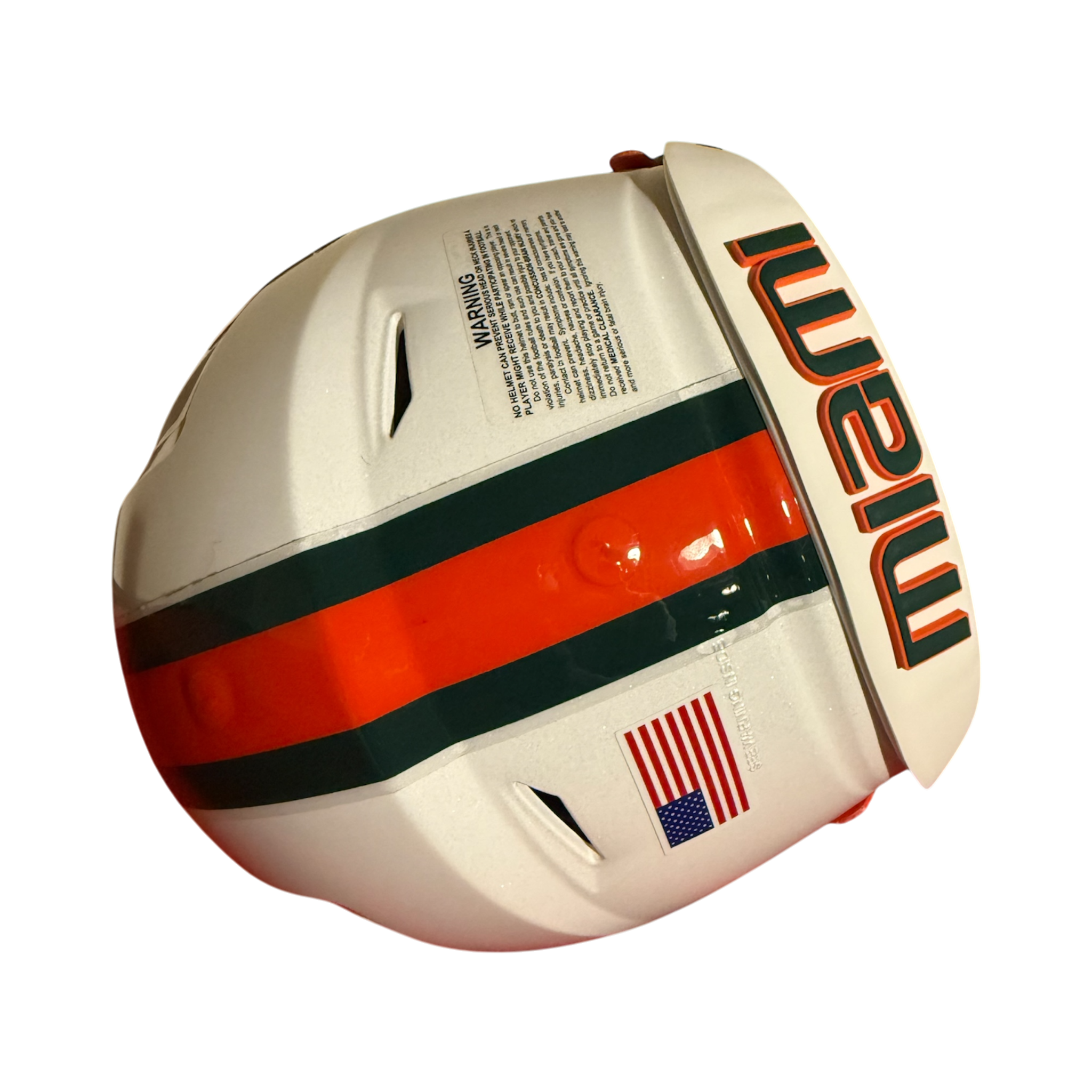 Miami Hurricanes Custom Full Size Authentic Speedflex