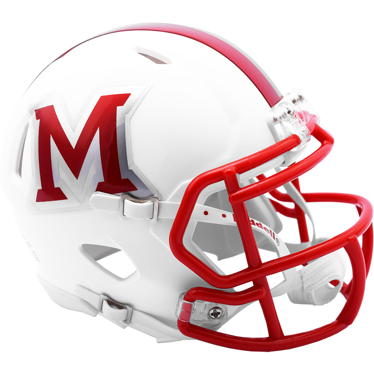 Miami (Ohio) Redhawks Matte White Speed Mini