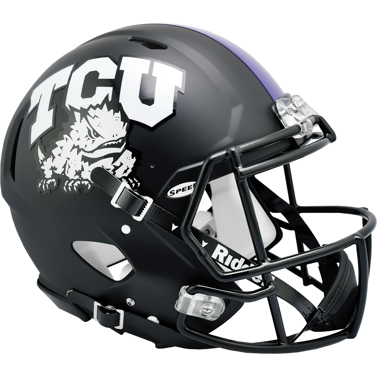 TCU Horned Frogs Matte Black Authentic Speed