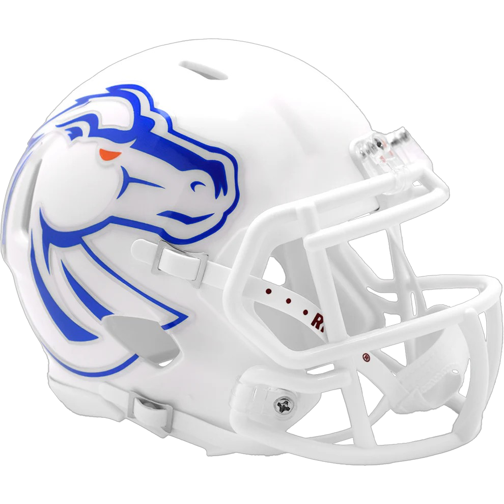 Boise State Broncos White Speed Mini